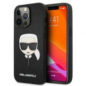 Karl Lagerfeld Skal iPhone 13 Pro Max Saffiano Ikonik Karl`s Head - Svart