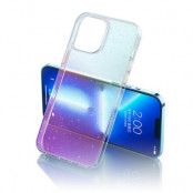 Kingxbar iPhone 13 Skal Elegant Glitter Series - Rosa Transparent