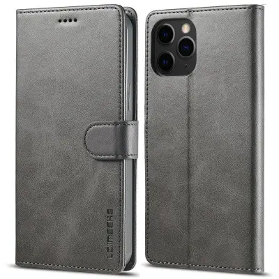 LC.IMEEKE iPhone 13 Pro Max Mobilskal KonstLäder - Grå