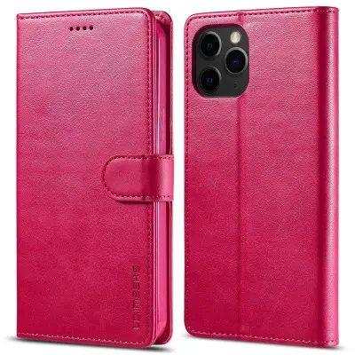 LC.IMEEKE iPhone 13 Pro Max Mobilskal KonstLäder - Röd