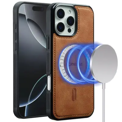 LC.IMEEKE L6 iPhone 13 Pro Max Fodral KonstLäder - Brun