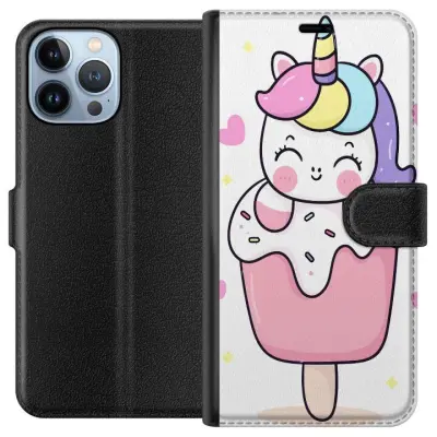 Plånboksfodral till Apple iPhone 13 Pro Max med Glad enhörning