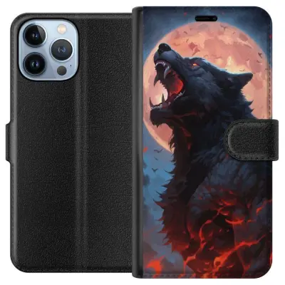 Plånboksfodral till Apple iPhone 13 Pro Max med Ylande varg