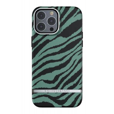 Richmond & Finch iPhone 13 Pro Max SkalEmerald Zebra till