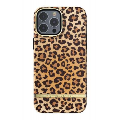 Richmond & Finch iPhone 13 Pro Max SkalSoft Leopard till yellow