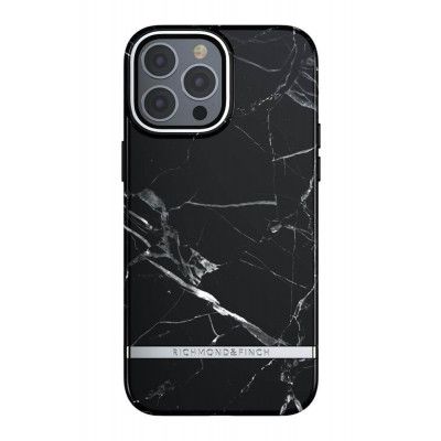 Richmond & Finch iPhone 13 Pro Max SkalSvart Marble till Svart