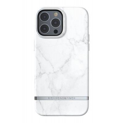 Richmond & Finch Vit Marble Skal till iPhone 13 Pro Max