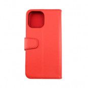 iPhone 13 Pro Max Plånboksfodral med Extra Kortfack- Röd