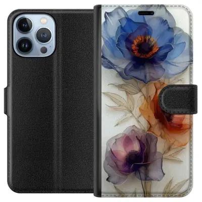 Plånboksfodral till Apple iPhone 13 Pro Max med Silkesblommor