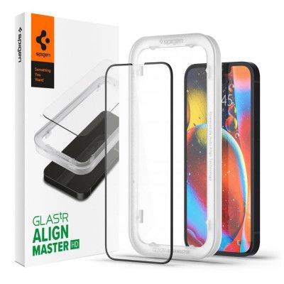 Spigen Alm Härdat glas FC iPhone 13 Pro Max