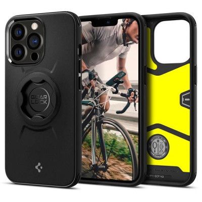 Spigen Gearlock GCF141 Cykelfäste Skal iPhone 13 Pro Max - Svart