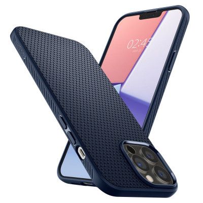 Spigen Liquid Air Mobilskal iPhone 13 Pro Max - Navy Blå