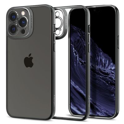 Spigen Optik Crystal Skal iPhone 13 Pro Max - Chrome Grå