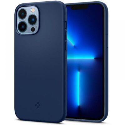 Spigen Silicon Fit Skal iPhone 13 Pro Max - Navy Blå
