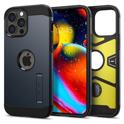 Spigen Tough Armor Mobilskal iPhone 13 Pro Max - Metal Slate