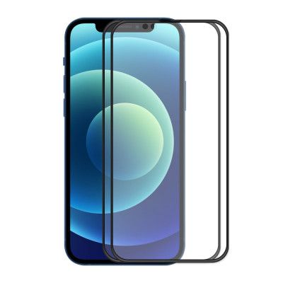 [2-PACK] Härdat Glas Skärmskydd iPhone 14/13 /13 Pro - Svart