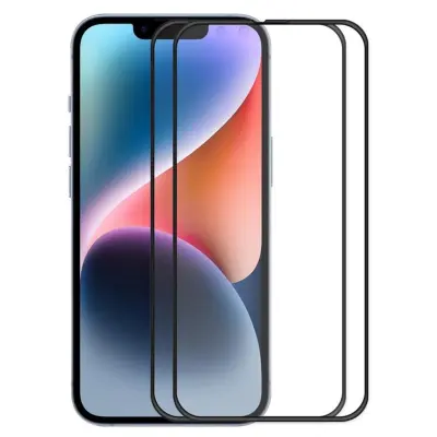 [2-PACK] iPhone 13 Pro Härdat Glas Skärmskydd - Svart