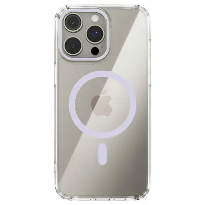ABEEL iPhone 13 Pro Mobilskal MagSafe Anti Scratch Klar TPU Lila
