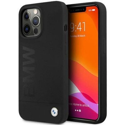 BMW iPhone 13 Pro/13 Mobilskal Silicone Signature Logo - Svart