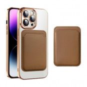 BOOM iPhone 13 Pro Mobilskal Magsafe Korthållare - Brun