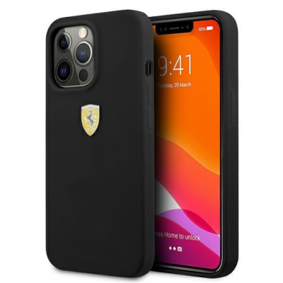 Ferrari iPhone 13 Pro Skal Silicone - Svart