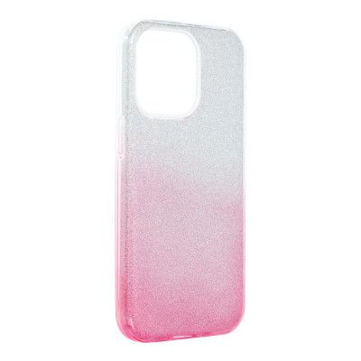 Forcell SHINING skal till iPhone 13 PRO clear/Rosa