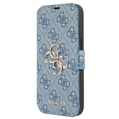 Guess 4G Big Metal Logo Fodral iPhone 13 Pro / 13 - Blå