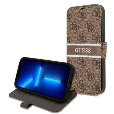 Guess 4G Stripe Fodral iPhone 13 Pro / 13 - Brun