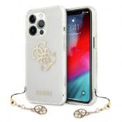 Guess Gold Charms Collection Skal iPhone 13 Pro / 13 - Transparent