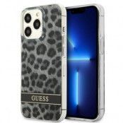 Guess iPhone 13 Pro Mobilskal Leopard - Grå