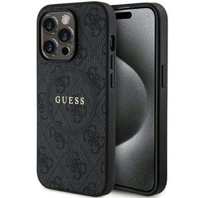 Guess iPhone 13 Pro Skal HC MAGSAFE PU Svart med Ring