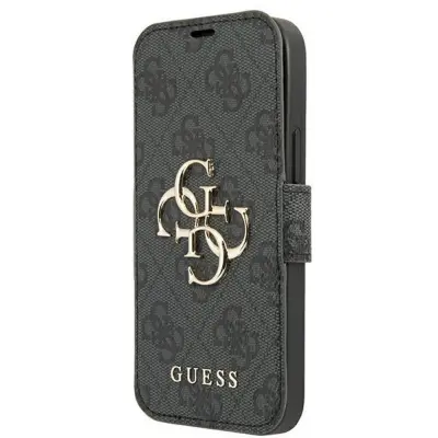 Guess Metal 4G Wallet (iPhone 13 Pro) - Svart