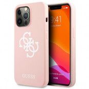 Guess Silicone 4G Logo Skal iPhone 13 Pro - Rosa
