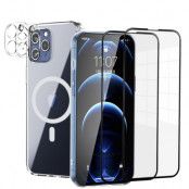 iPhone 13 Pro [5-PACK] 1 X MagSafe Skal - 2 X Kameralinsskydd - 2 X Härdat Glas