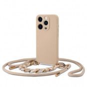 iPhone 13 Pro Halsbandsskal Icon Rope - Beige