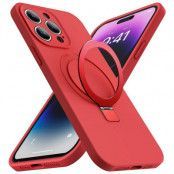 iPhone 13 Pro Mobilskal Magsafe Liquid Silikon - Röd