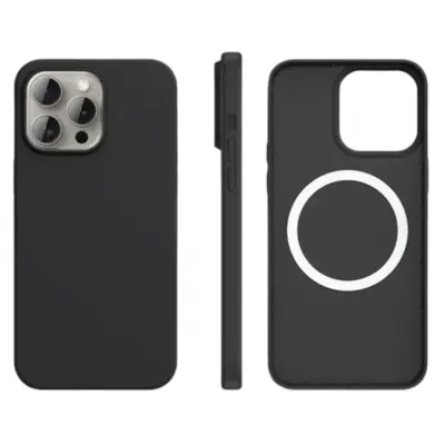 iPhone 13 Pro Mobilskal MagSafe Ultra Thin Silikon (Svart)