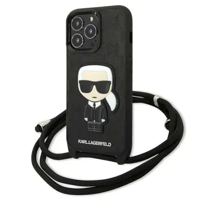 Karl Lagerfeld iPhone 13 Pro/13 Mobilskal MagSafe Leather Monogram