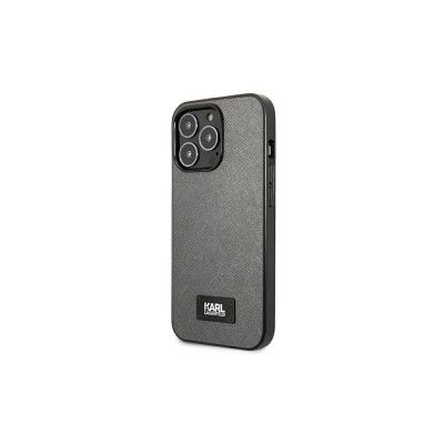 Karl Lagerfeld Saffiano Logo Silver Hard Case för iPhone 13 Pro