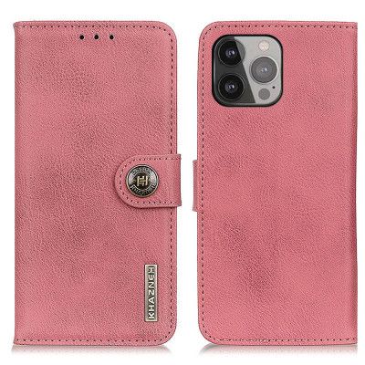 KHAZNEH Plånboksfodral iPhone 13 Pro - Rosa