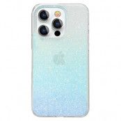 Kingxbar Glitter Streamer Series Skal iPhone 13 Pro - Blå