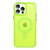 Kingxbar iPhone 13 Pro Skal Magsafe PQY Fluorescence - Grön