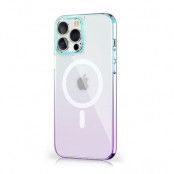 Kingxbar iPhone 13 Pro Skal Magsafe PQY Gradient Magnetic - Violet/Blå