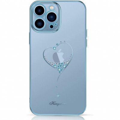 Kingxbar iPhone 13 Pro Skal Swarovski - Blå