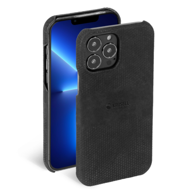 Krusell iPhone 13 Pro Skal Äkta Läder - Svart