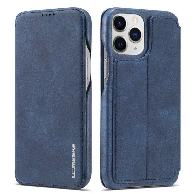 LC.IMEEKE iPhone 13 Pro Fodral KonstLäder - Blå