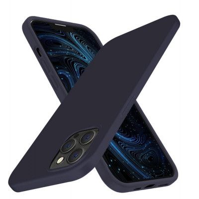 Liquid Silicone Skal iPhone 13 Pro - Mörk Blå