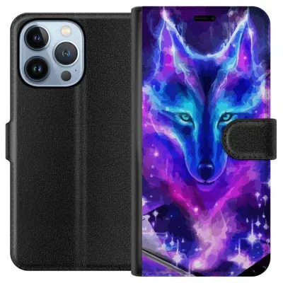 Plånboksfodral till Apple iPhone 13 Pro med Neon Varg