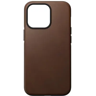 Nomad Modern Horween Leather Case (iPhone 13 Pro) - Ljusbrun