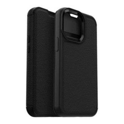 Otterbox Strada Folio Äkta Läder Fodral iPhone 13 Pro - Svart